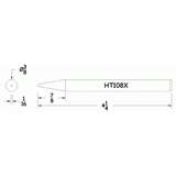 Conical Solder Tip with 3/8" Outer Diameter, 4-1/4" Long redirect to product page
